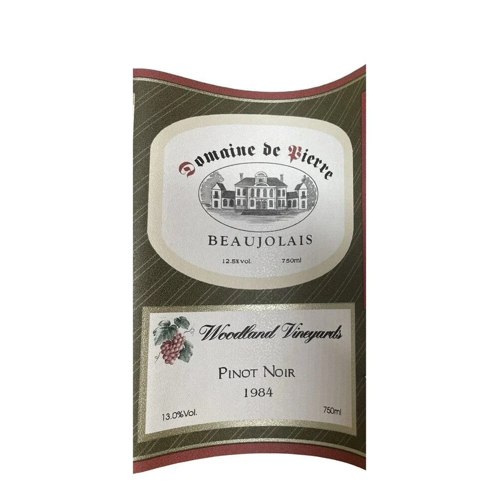 Vintage Sears Wallpaper Border Wine Label Luxury Estate Cellar Collage 10 Yds
